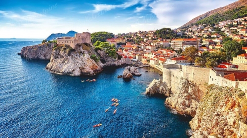 Building plot of app. 1200 m2 with sea and Old Town view - Dubrovnik Ploče
