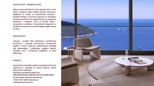 Apartment 86 m2 PANORAMIC SPECTACULAR VIEW ON HISTORIC DUBROVNIK AND THE SEA - Exclusive sale IMB Real Estate